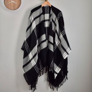 Merona Oversized Plaid Poncho
